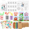 VercanMonth 12 Set Wedding Activities Includes 12 Coloring Placemats with Crayons 12 Puzzle