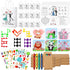 VercanMonth 12 Set Wedding Activities Includes 12 Coloring Placemats with Crayons 12 Puzzle