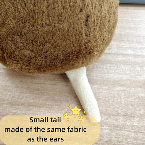 FRANKIEZHOU Realistic 11.8" Brown Quokka Plush Toy Soft Kawaii Stuffed Animal for Kids