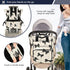 BOESI Backpack, Mommy Backpack Graffiti Black Bow Diaper Bag Bag, Multifunctional Diaper Bag, Travel