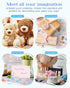 200 0.86'' Pcs Mini Pacifiers Baby Shower Games, Acrylic Pacifiers in Clear Jar, Chupones para Baby Shower Pacifier