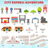 Set Kids,55 Set 3, 4, 5, 6, 7, 8+ Urban Rail Train for pcs Electric Train Simulate City Transport System,Educational