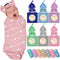 TaiJshaNc Personalized Baby Blanket Girl Boy Custom Name Swaddle Newborns Hat Set Customized