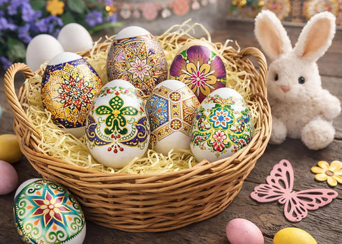 Diximus Thermo Heat Shrink Sleeve Decoration Easter Egg Wraps Pysanka Pysanky Patterns