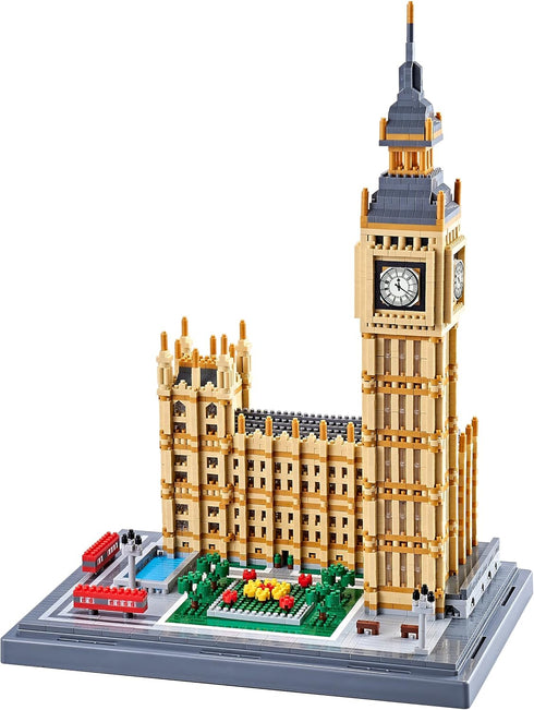 New Architecture Big Ben Building Set, 6473pcs+ Micro Mini Blocks, Enjoyable Detailed Model for Ages 14+