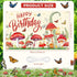 Mushroom Birthday Party Decorations, Mushroom Birthday Banner Backdrop Wildflower Party Banner Photo Photography