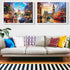 2 Pack Puzzles for Adults 1000 Pieces - Big Ben and Eiffel Tower Difficult Jigsaw Puzzles, DIY Leisure Game