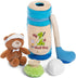 Genius Baby 9" Golf Bag, Includes Teddy Bear, Blue Bag with 'My 1st Golf Bag', Perfect Size for Small Hands
