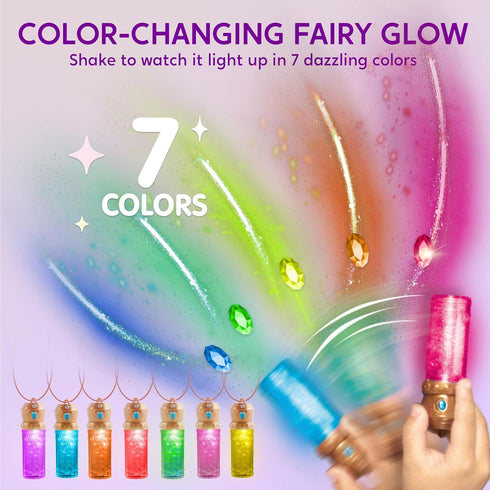 7 8+ JOVA Klever Kits DIY Fairy Lantern Craft Kit with Rose Lights and String Lights, Birthday Gifts with Color Fairy