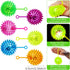 24 2.56 Inch 6 Civaner Pcs Light up Balls LED Flashing Spiky Bouncy Balls Sensory Toys Bulk Light up with Rope Flash