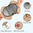 PYBUG Cherry Round Pacifier Storage Case, Polyester & TPU Lined with Hook Buckle, Pacifier Container Box for Baby