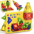 Mini Magnetic Tiles Travel Set - 40PCS Diamond Texture Magnetic Building Blocks