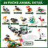 20 Packs Sets Sawaruita Mini Animal Building Blocks Party Favors for Kids- Birds Building Blocks for Classroom