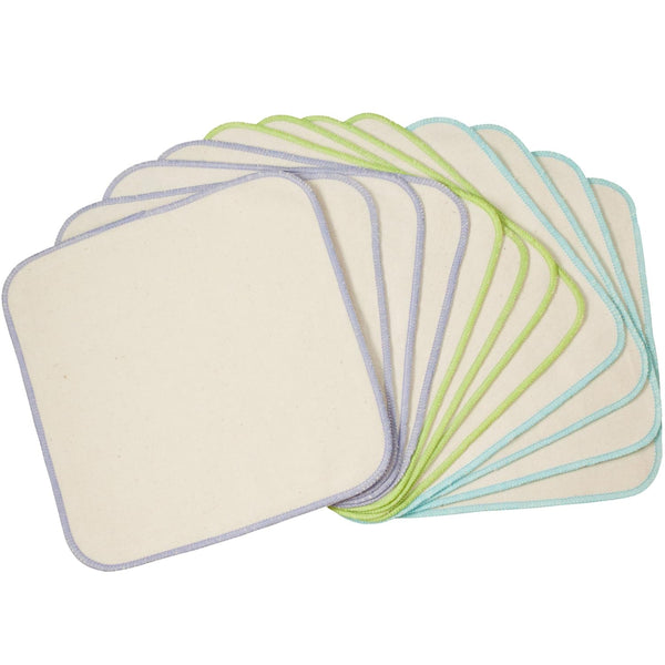 OsoCozy Organic Flannel Cloth Baby Wipes - Reusable & Washable Saves Money.