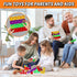 Candisplay (16PCS) Giant Pop Blocks Bubble Premium Silicone Pop Fidget Blocks for Endless Joy and Education - Vibrant