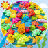 LHSYFBZ 62Pcs 4-8 Magnetic Fishing Game for Kids, Bathtub Kiddie Party Toy, Plastic Floating Fish with Pole Rod Net