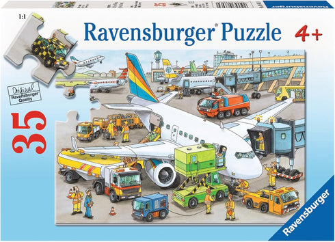 Ravensburger Busy Airport - 35 Piece Jigsaw Puzzle for Kids, Ideal for Skill Development