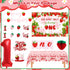 Fantspati 1st Berry First Birthday Decor Strawberry Birthday Decorations for Girls, Sweet One Birthdays Party