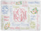 WolfeDesignPDD Baby Girl Swaddle Floral Blanket Personalized Baby Blanket Monogram Blanket Name Blanket