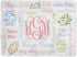 WolfeDesignPDD Baby Girl Swaddle Floral Blanket Personalized Baby Blanket Monogram Blanket Name Blanket