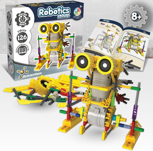 Science4you Betabot Robot Building Kit for Kids 8-14 Years - Build Your Own Robot with 126 Pieces