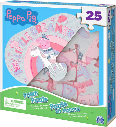 25-Piece Peppa Pig Foam Puzzle by Spin Master Games for Families and Kids Ages 4 and Up