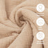 Cozy Soft Muslin Cotton Baby Blanket - Breathable and Lightweight Blanket Keeps Your Newborn Baby Girl Or Boy and Warm