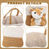 FoldTier Cute Deer Diaper Caddy Organizer Cotton Rope Woodland Nursery Storage Bin Basket Baby Shower Basket Gift