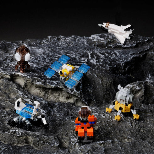 nanoblock Space Collection Assortment 2, Complete Set of 6, mininano Series Building Kit