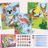 Paint By Numbers Kit for Kids and Adults, 3 Pack Pre Drawn Canvas, 8x10 Inch Framed Canvas with 24 Acrylic Paint Pot