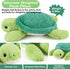 22 Inch 4.5 (22" 4.5 lbs) gnomantic Turtle Weighted Stuffed Animals - Pounds Weighted Plushies Sea Turtle Stuffed
