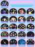 21 Sets 360 of Films + Projector Night Light for Kids, Kids Night Light Projector, Ceiling, Remote Control & Bluetooth