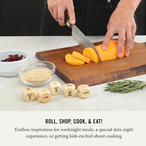 Two Tumbleweeds Foodie Dice - New Edition, Set of 9 Dice for Creative Seasonal Meals