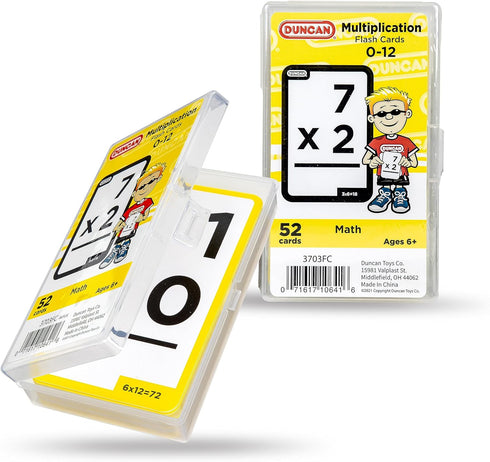 Duncan Flash Cards - Multiplication 3703FC in Yellow & White, Medium
