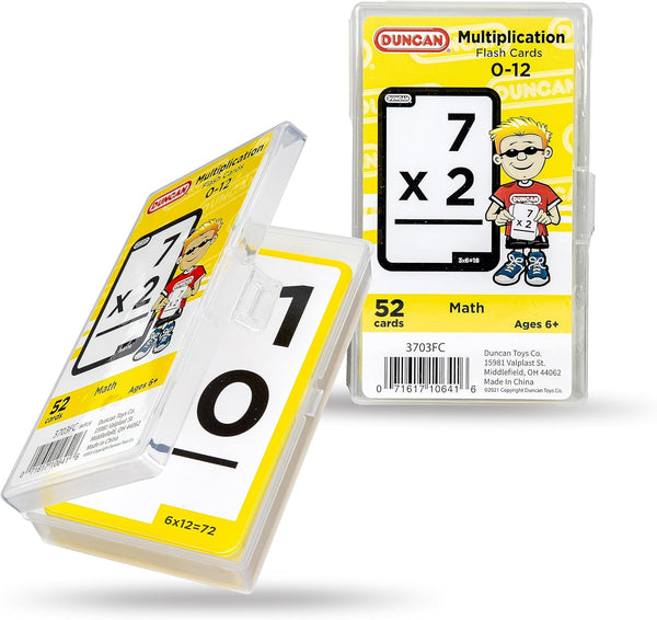 Duncan Flash Cards - Multiplication 3703FC in Yellow & White, Medium