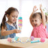 Ice Cream Shop Playset, Pretend Play Ice Cream and Cones, Dessert Play Set for Kids, Play Kitchen Accessories