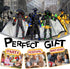 KAMOVNY T13 3D Set 2PCS Printed Action Figure Fully Assembled Multi-Jointed Robot Toys with Accessories, Poseable