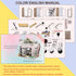 Spilay DIY Miniature Dollhouse Kit with Wooden Furniture, Dust Proof and Music Movement, 1:24 Scale Creative Room