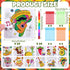 Fullhawl 24 Mexican Puzzles Color Your Own Puzzles Cinco De Mayo DIY Jigsaw Crafts with Stackable Crayons and Bags
