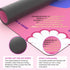 bestcool Neoprene Mahjong Mat with Gold Sparkle Rules for Table, Odorless, Free of PAHs, No Creases American Mahjong