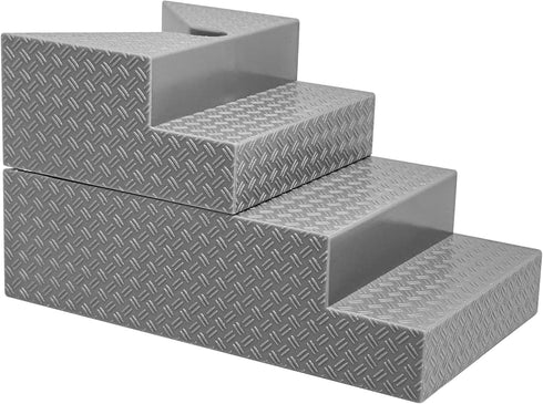 Deluxe Gray Breakable Ring Stairs for Wrestling Action Figure Rings