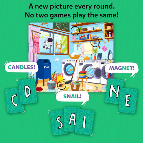 60 7, 8, 9 Skillmatics Board & Card Game Who Saw What? in Seconds, Memory Game for Kids, Teens & Adults, Fast-Paced