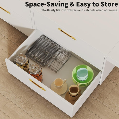 9 Vertical Baby Bottle Drying Rack, Hooks Vertical Rack Dryer with Drainage Tray for Water Bottles, Drinking Glasses