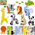 BONNYCO 3D Puzzles for Kids Toys Pack 8 - Educational Jungle Animals 3D Puzzle for Boys and Girls, Birthday Gifts
