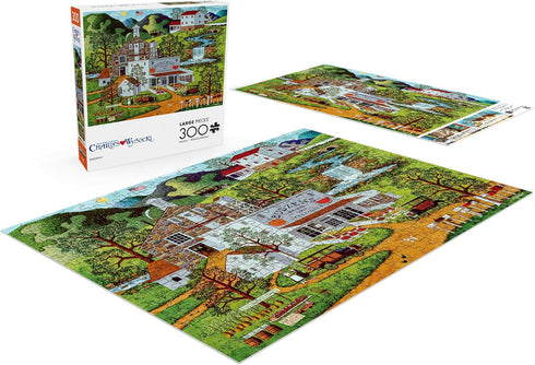 Buffalo Games - Charles Wysocki - 300 Piece Jigsaw Puzzle for Adults - Budzens - Perfect for Game Nights