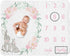 Sweet Jojo Designs Woodland Bunny Girl Milestone Blanket Monthly Newborn First Year