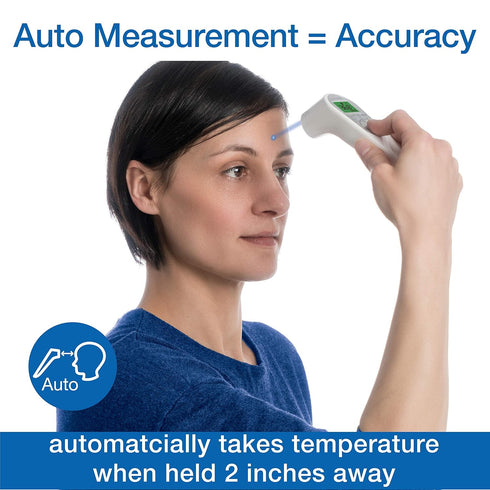 Microlife Non-Contact Digital Infrared Forehead Thermometer, Large Backlit LCD Screen, Fever Alarm, Accurate Readings