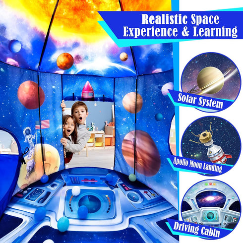 3PC Ball Pits for Toddlers - Kids Play Tent and Tunnel for Boys & Girls, Baby Pop Up Playhouse Toy for Indoor/Outdoor