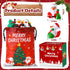 24 Pcs Christmas Rubber Ducks with a Bag, Christmas Stocking Stuffers for Kids, Santa Duckies for Xmas Party Favors