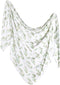 Copper Pearl Large Premium Knit Baby Swaddle Receiving Blanket Fern